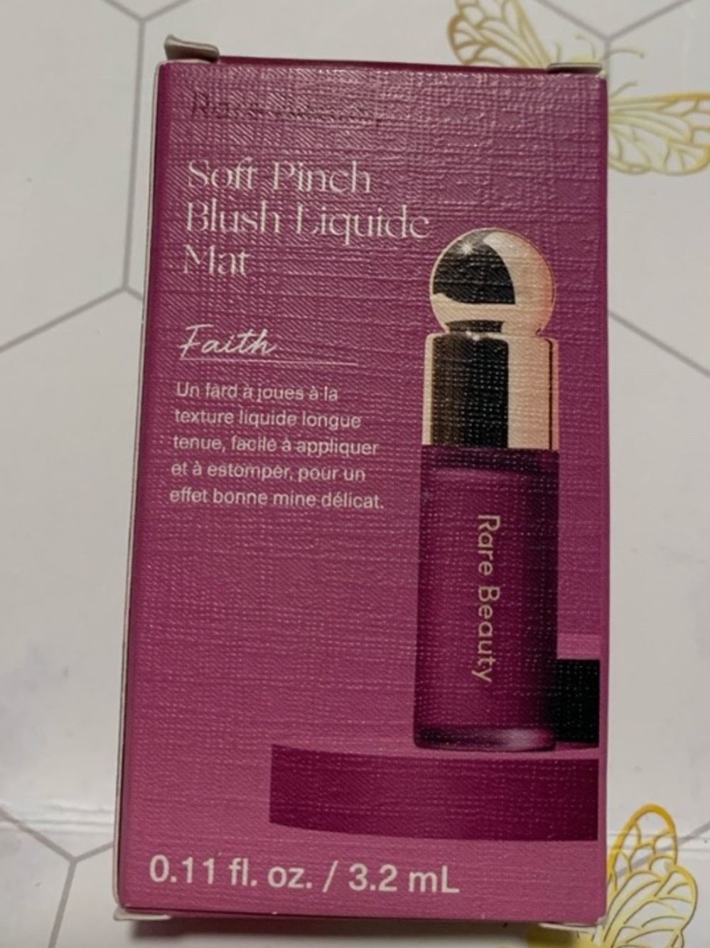 Rare Beauty Soft Pinch Liquid Blush — Faith (deep pink plum)
